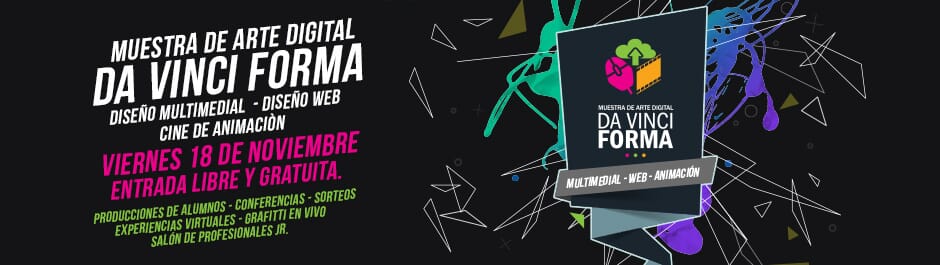 Da Vinci Forma. Muestra de Arte Digital: Multimedia - Animación - Web