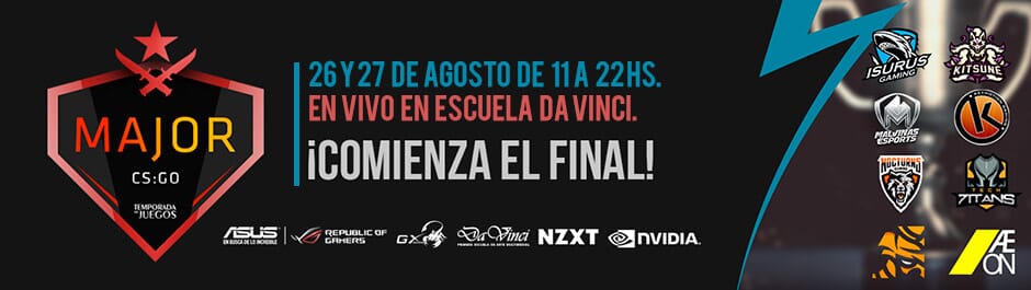 Torneo de Major CS:GO Temporada de Juegos 2017 en Escuela Da Vinci