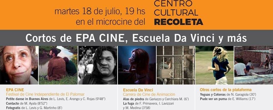 Cortos de Alumnos de Da Vinci en el Centro Cultural Recoleta