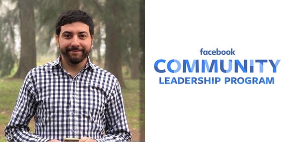 El egresado Cristian Arenal, premiado por su liderazgo en Facebook